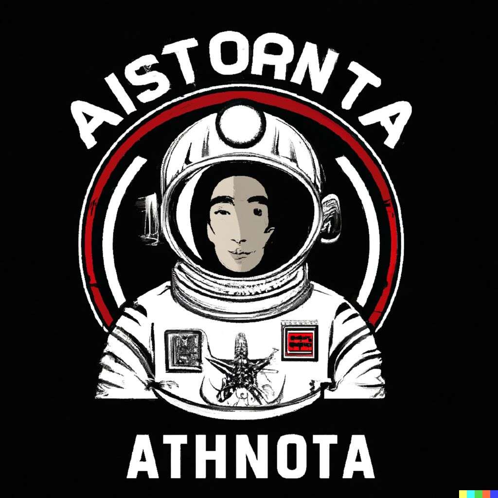 an astronaut, NHL team emblem design